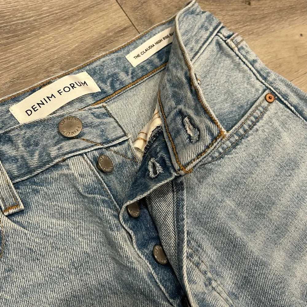 Denim Forum Light Blue Women's Jeans - Picture 3 of 6